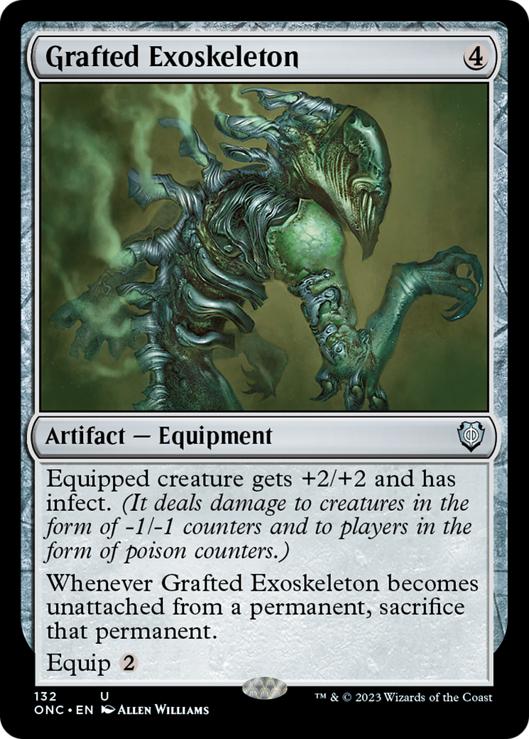 Grafted Exoskeleton [Phyrexia: All Will Be One Commander] | L.A. Mood Comics and Games