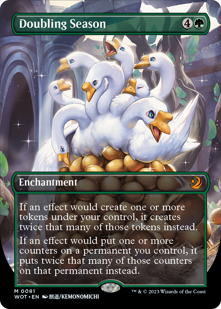 Doubling Season (Anime Borderless) [Wilds of Eldraine: Enchanting Tales] | L.A. Mood Comics and Games