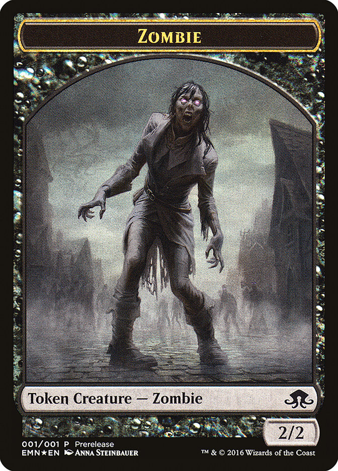 Zombie // Zombie Double-Sided Token [Eldritch Moon Prerelease Promos] | L.A. Mood Comics and Games