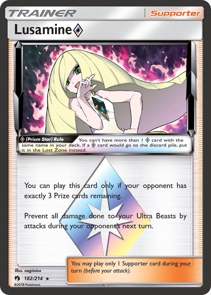 Lusamine (182/214) (Prism Star) [Sun & Moon: Lost Thunder] | L.A. Mood Comics and Games