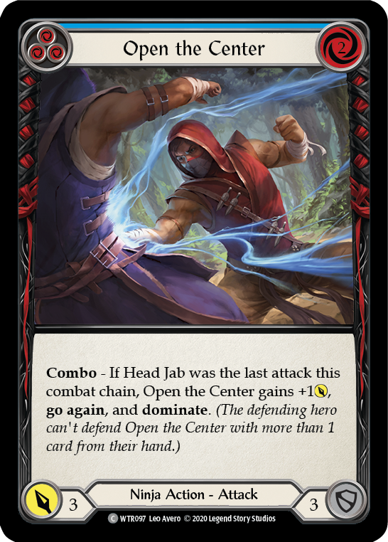 Open the Center (Blue) [U-WTR097] (Welcome to Rathe Unlimited)  Unlimited Rainbow Foil | L.A. Mood Comics and Games