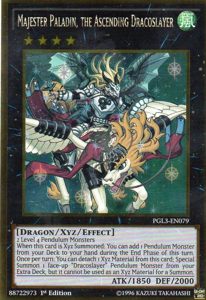 Majester Paladin, the Ascending Dracoslayer [PGL3-EN079] Gold Rare | L.A. Mood Comics and Games