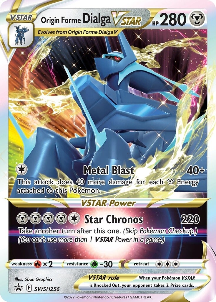 Origin Forme Dialga VSTAR (SWSH256) (Jumbo Card) [Sword & Shield: Black Star Promos] | L.A. Mood Comics and Games