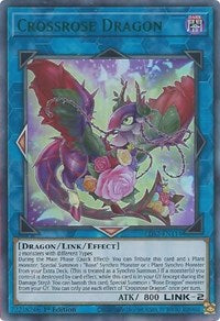 Crossrose Dragon (Green) [LDS2-EN114] Ultra Rare | L.A. Mood Comics and Games