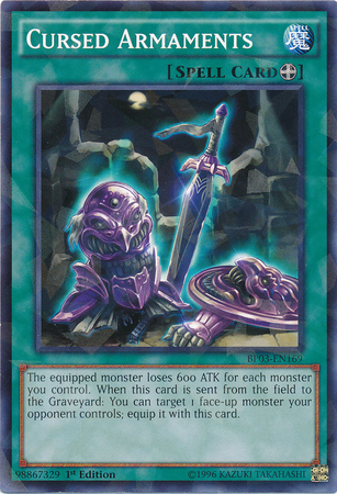 Cursed Armaments [BP03-EN169] Shatterfoil Rare | L.A. Mood Comics and Games