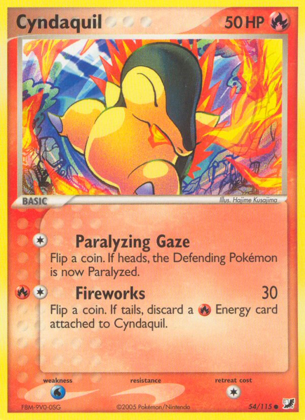 Cyndaquil (54/115) [EX: Unseen Forces] | L.A. Mood Comics and Games