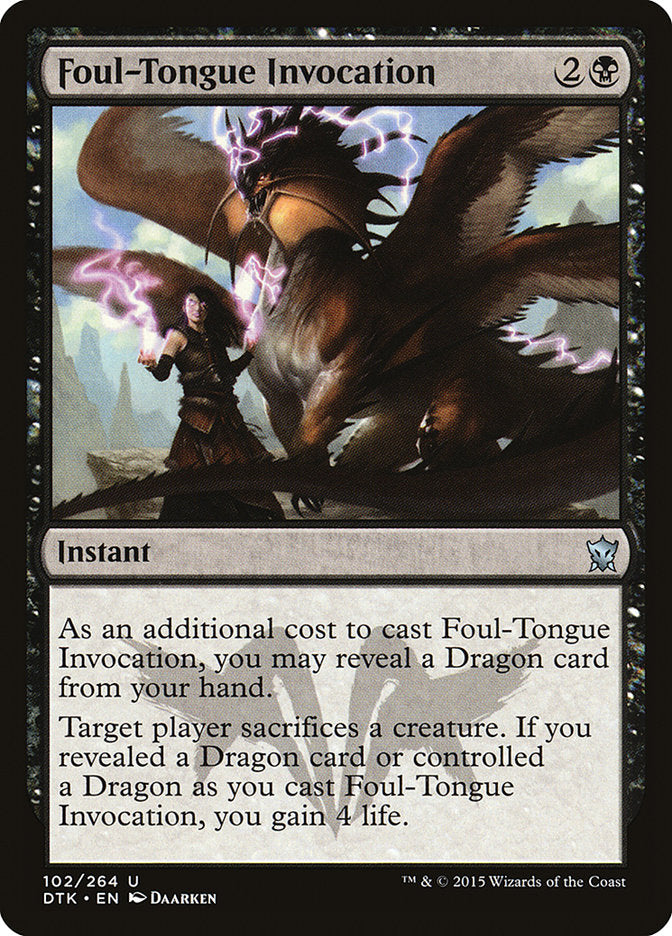 Foul-Tongue Invocation [Dragons of Tarkir] | L.A. Mood Comics and Games