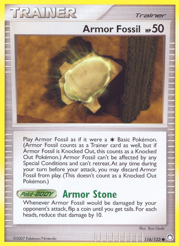 Armor Fossil (116/123) [Diamond & Pearl: Mysterious Treasures] | L.A. Mood Comics and Games