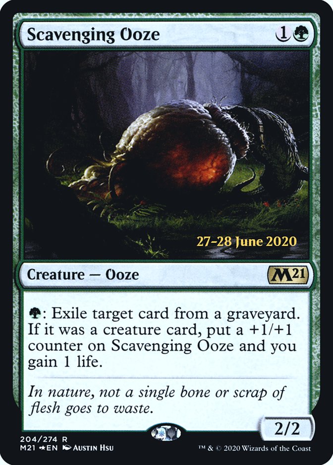 Scavenging Ooze [Core Set 2021 Prerelease Promos] | L.A. Mood Comics and Games