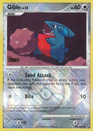 Gible (106/147) (Championship Promo Staff) [Platinum: Supreme Victors] | L.A. Mood Comics and Games