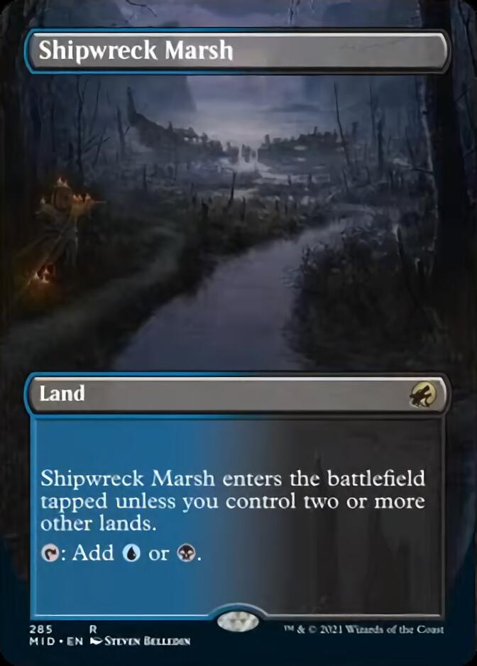 Shipwreck Marsh (Borderless Alternate Art) [Innistrad: Midnight Hunt] | L.A. Mood Comics and Games