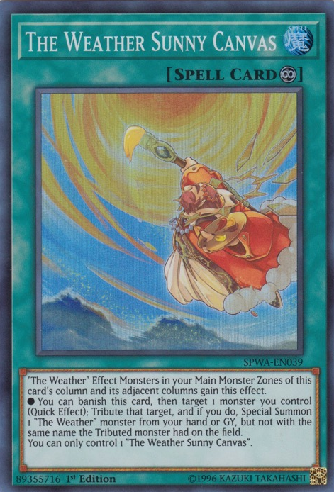 The Weather Sunny Canvas [SPWA-EN039] Super Rare | L.A. Mood Comics and Games