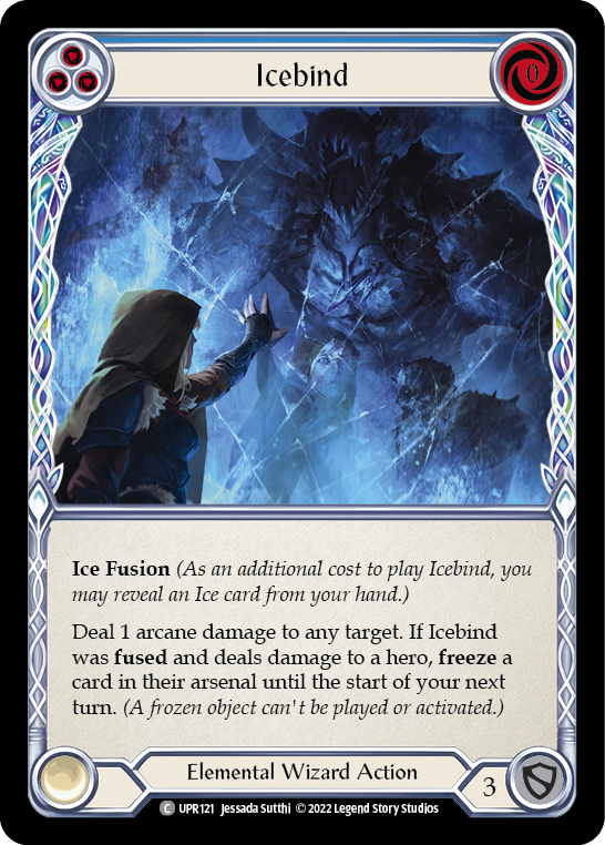 Icebind (Blue) [UPR121] (Uprising)  Rainbow Foil | L.A. Mood Comics and Games