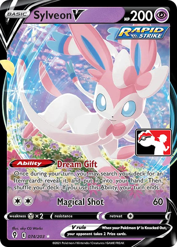 Sylveon V (074/203) [Prize Pack Series One] | L.A. Mood Comics and Games