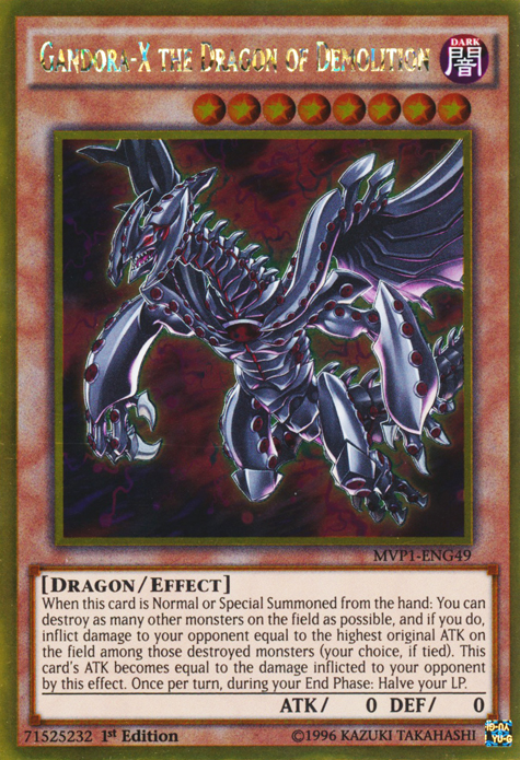 Gandora-X the Dragon of Demolition [MVP1-ENG49] Gold Rare | L.A. Mood Comics and Games