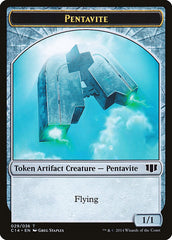 Myr // Pentavite Double-Sided Token [Commander 2014 Tokens] | L.A. Mood Comics and Games