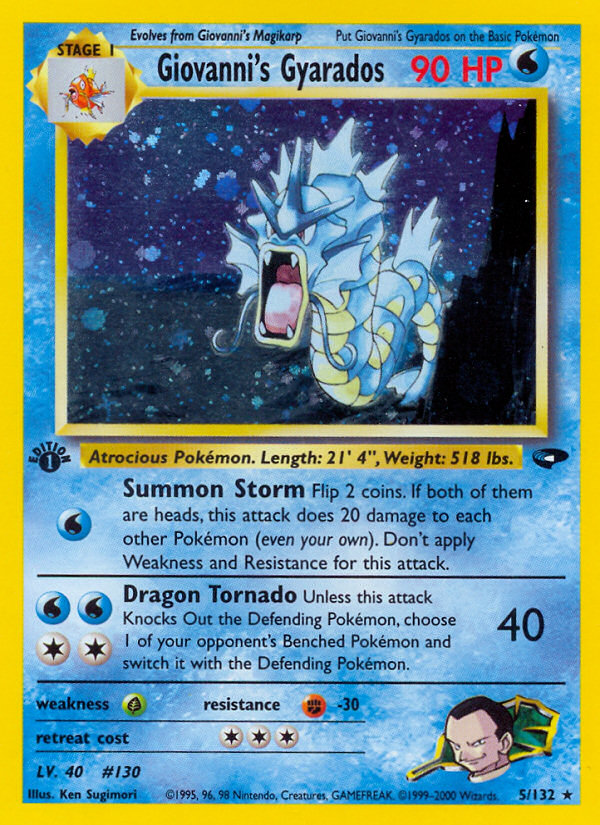 Giovanni's Gyarados (5/132) [Gym Challenge 1st Edition] | L.A. Mood Comics and Games