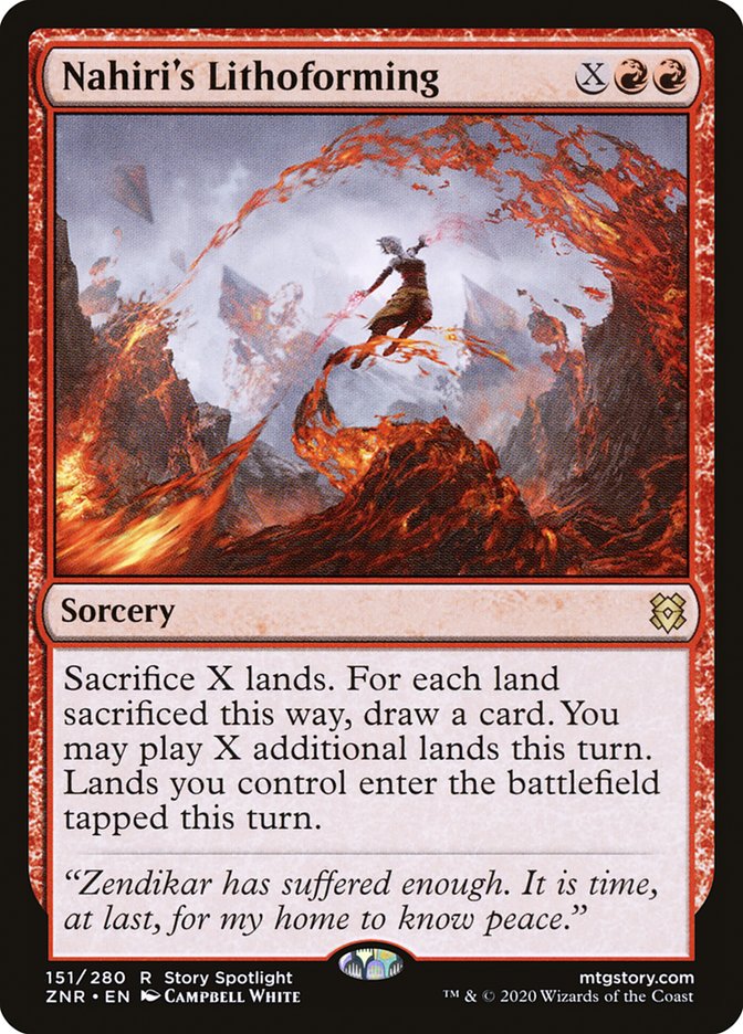 Nahiri's Lithoforming [Zendikar Rising] | L.A. Mood Comics and Games