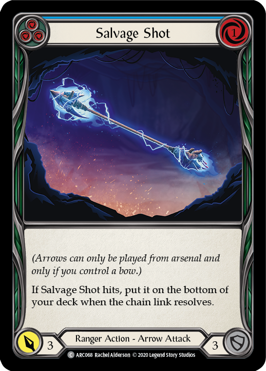 Salvage Shot (Blue) [U-ARC068] (Arcane Rising Unlimited)  Unlimited Normal | L.A. Mood Comics and Games