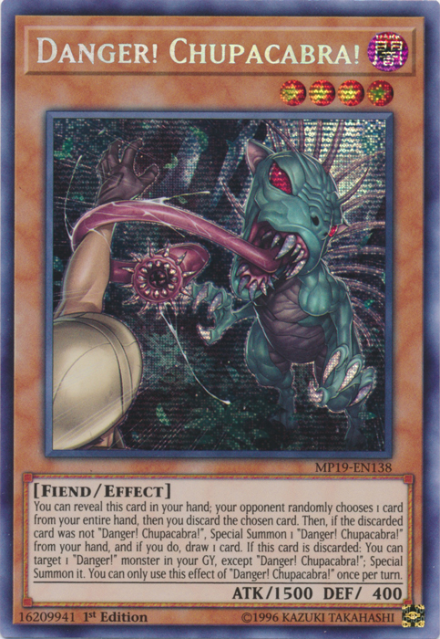 Danger! Chupacabra! [MP19-EN138] Prismatic Secret Rare | L.A. Mood Comics and Games