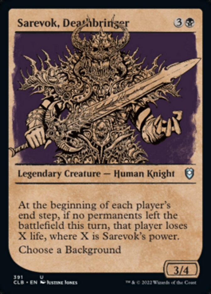Sarevok, Deathbringer (Showcase) [Commander Legends: Battle for Baldur's Gate] | L.A. Mood Comics and Games