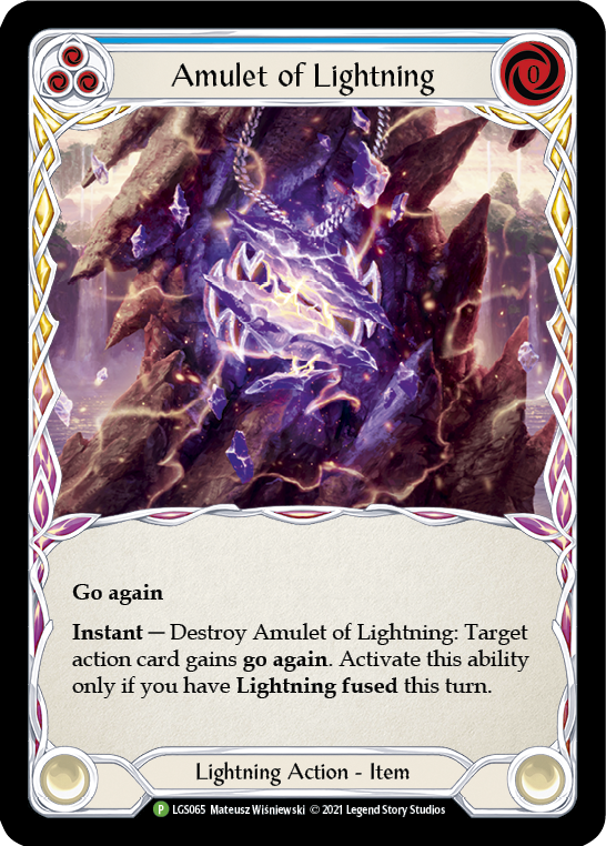 Amulet of Lightning [LGS065] (Promo)  Cold Foil | L.A. Mood Comics and Games