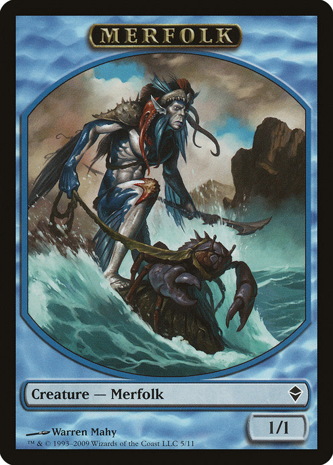 Merfolk Token [Zendikar Tokens] | L.A. Mood Comics and Games