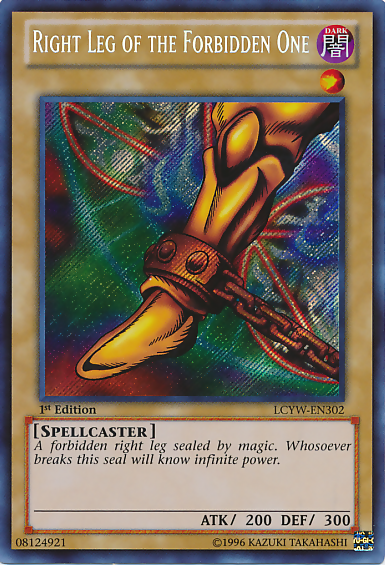 Right Leg of the Forbidden One [LCYW-EN302] Secret Rare | L.A. Mood Comics and Games