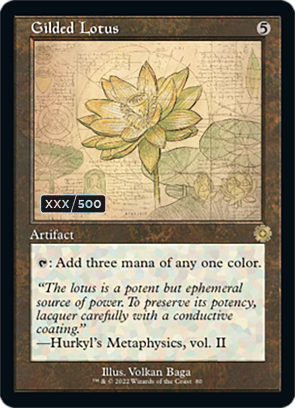 Gilded Lotus (Retro Schematic) (Serialized) [The Brothers' War Retro Artifacts] | L.A. Mood Comics and Games