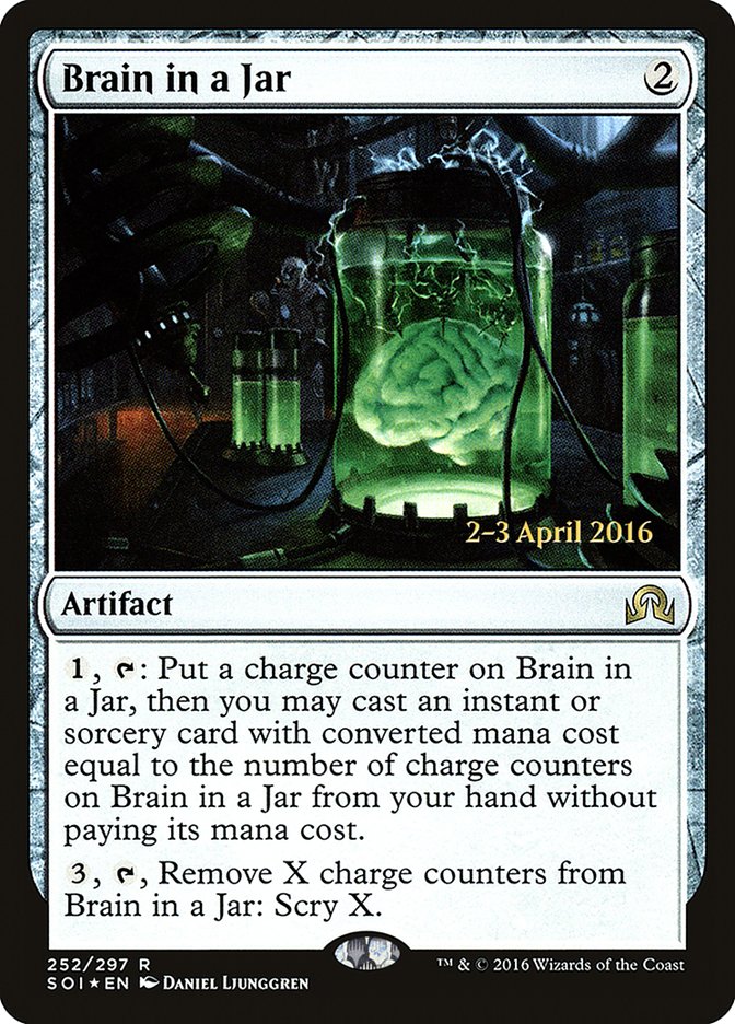 Brain in a Jar [Shadows over Innistrad Prerelease Promos] | L.A. Mood Comics and Games