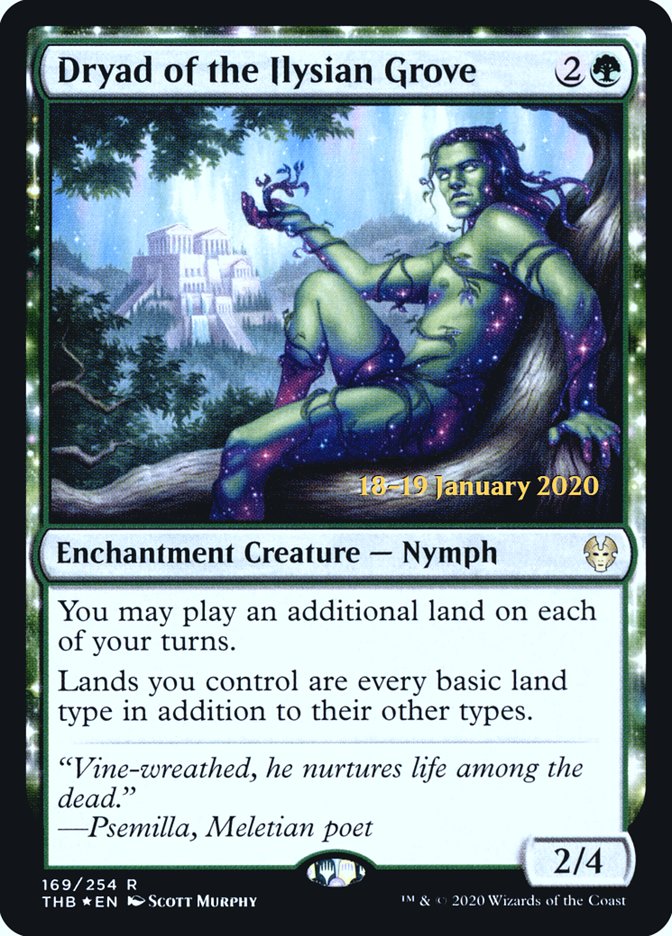 Dryad of the Ilysian Grove [Theros Beyond Death Prerelease Promos] | L.A. Mood Comics and Games