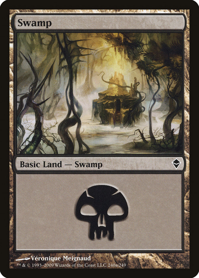 Swamp (240a) [Zendikar] | L.A. Mood Comics and Games