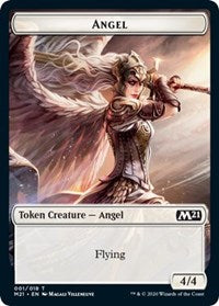 Angel // Knight Double-Sided Token [Core Set 2021 Tokens] | L.A. Mood Comics and Games