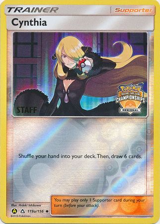 Cynthia (119a/156) (Regional Championship Promo Staff) [Sun & Moon: Ultra Prism] | L.A. Mood Comics and Games