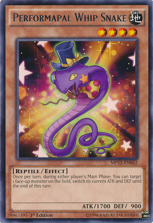 Performapal Whip Snake [MP15-EN062] Rare | L.A. Mood Comics and Games