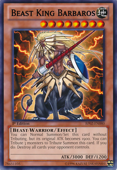 Beast King Barbaros [BP02-EN080] Mosaic Rare | L.A. Mood Comics and Games