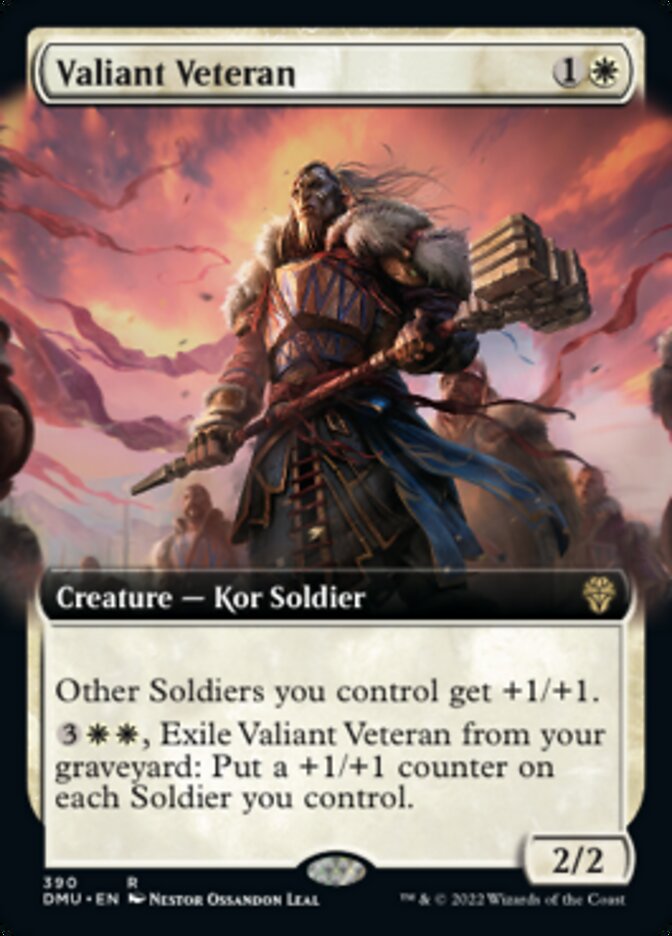 Valiant Veteran (Extended Art) [Dominaria United] | L.A. Mood Comics and Games