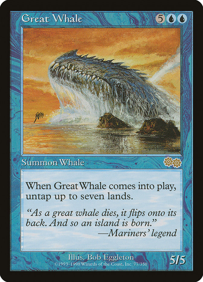 Great Whale [Urza's Saga] | L.A. Mood Comics and Games