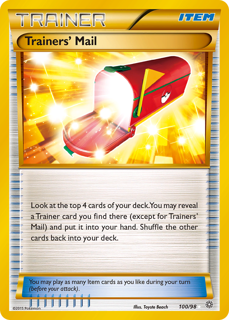 Trainers' Mail (100/98) [XY: Ancient Origins] | L.A. Mood Comics and Games