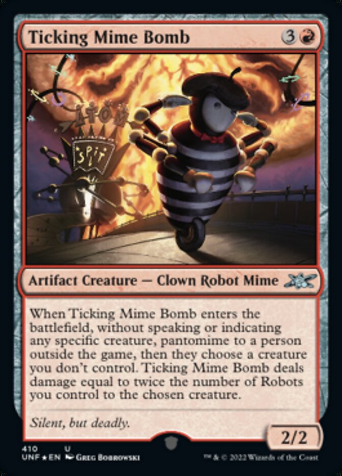Ticking Mime Bomb (Galaxy Foil) [Unfinity] | L.A. Mood Comics and Games