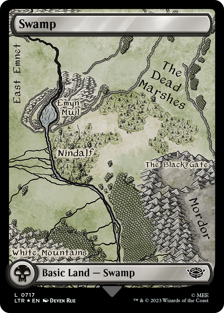 Swamp (0717) (Surge Foil) [The Lord of the Rings: Tales of Middle-Earth] | L.A. Mood Comics and Games