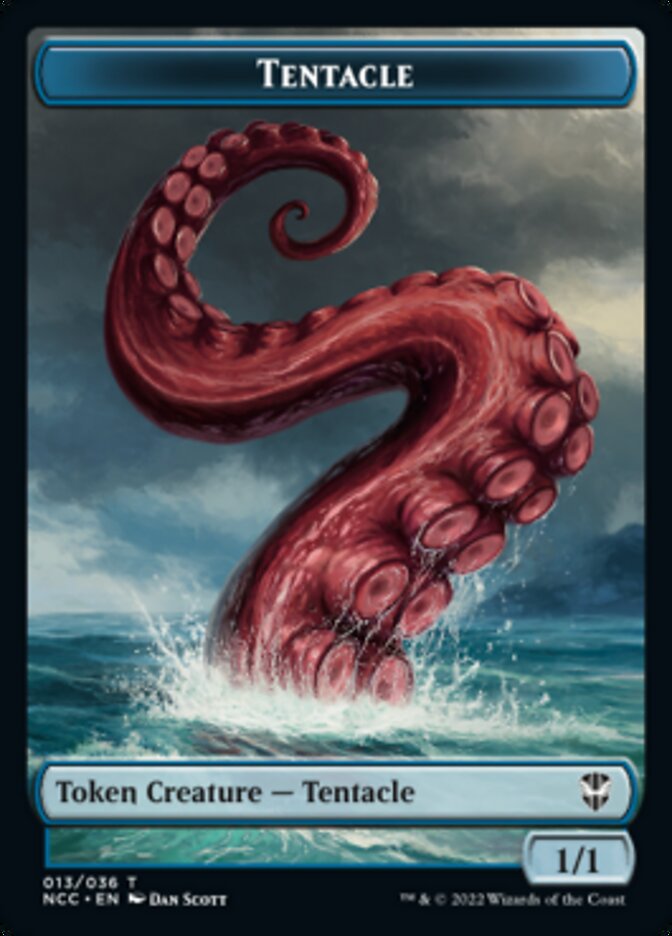Tentacle // Champion of Wits Double-Sided Token [Streets of New Capenna Commander Tokens] | L.A. Mood Comics and Games