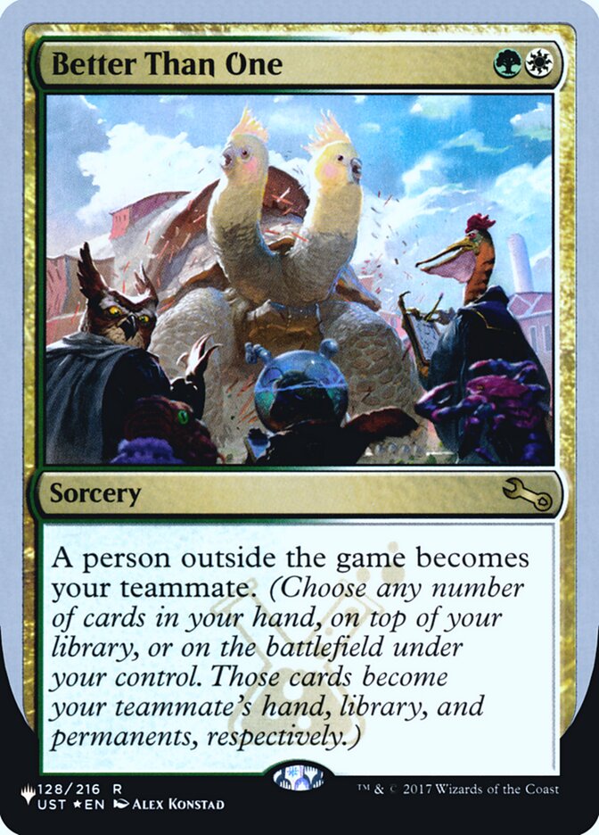 Better Than One (Unfinity Foil Edition) [The List] | L.A. Mood Comics and Games