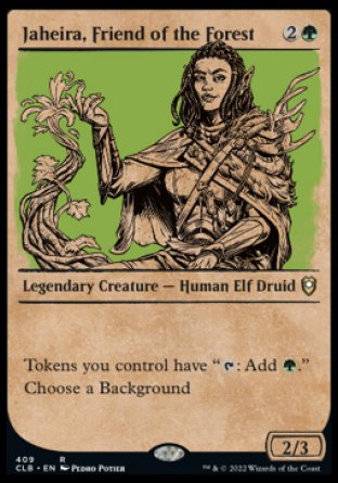 Jaheira, Friend of the Forest (Showcase) [Commander Legends: Battle for Baldur's Gate] | L.A. Mood Comics and Games