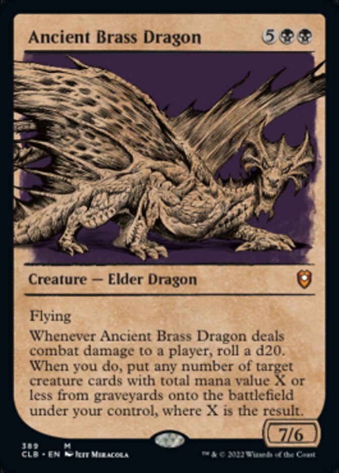 Ancient Brass Dragon (Showcase) [Commander Legends: Battle for Baldur's Gate] | L.A. Mood Comics and Games