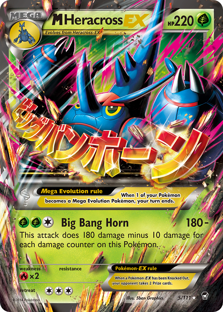 M Heracross EX (5/111) [XY: Furious Fists] | L.A. Mood Comics and Games