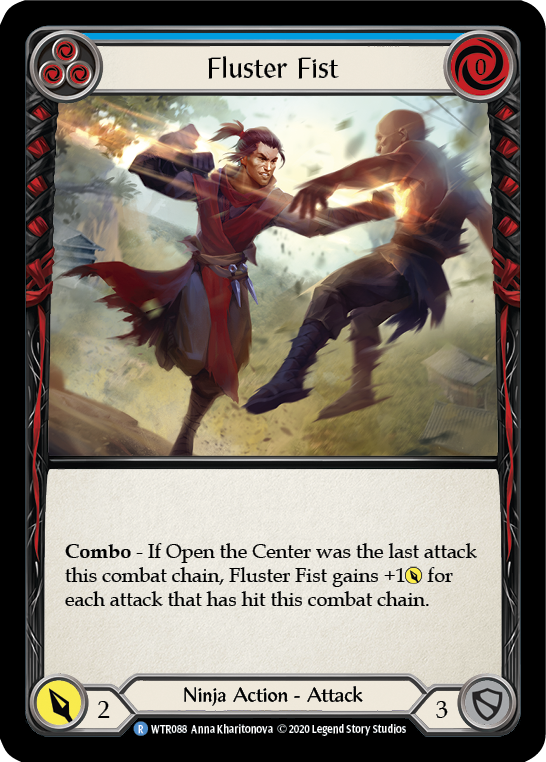 Fluster Fist (Blue) [U-WTR088] (Welcome to Rathe Unlimited)  Unlimited Rainbow Foil | L.A. Mood Comics and Games