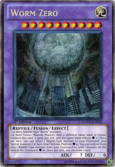 Worm Zero [HA03-EN056] Secret Rare | L.A. Mood Comics and Games