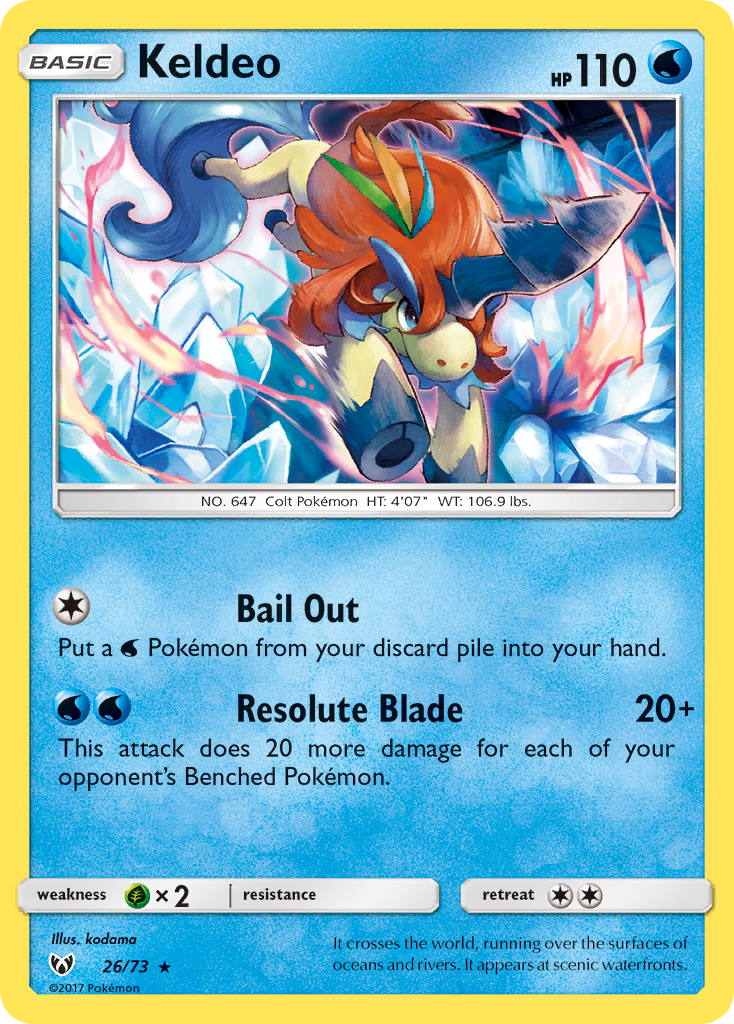 Keldeo (26/73) [Sun & Moon: Shining Legends] | L.A. Mood Comics and Games