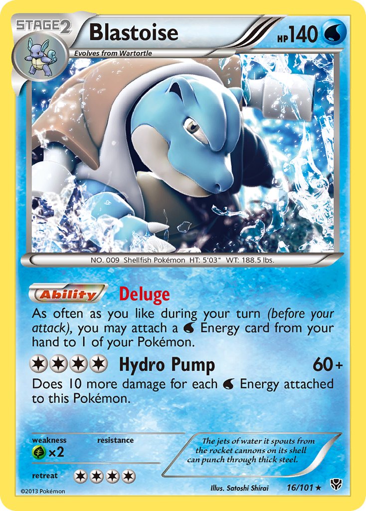 Blastoise (16/101) (Theme Deck Exclusive) [Black & White: Plasma Blast] | L.A. Mood Comics and Games